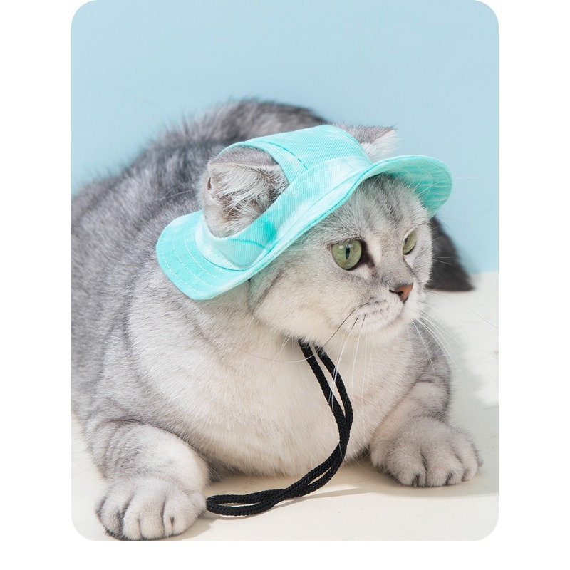 Anti-Choking Fisherman Pet Hat with Sun Protection