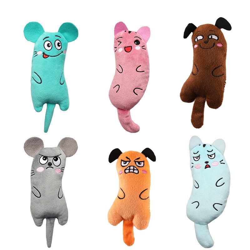 Durable Catnip Plush Mouse Toy for Cats