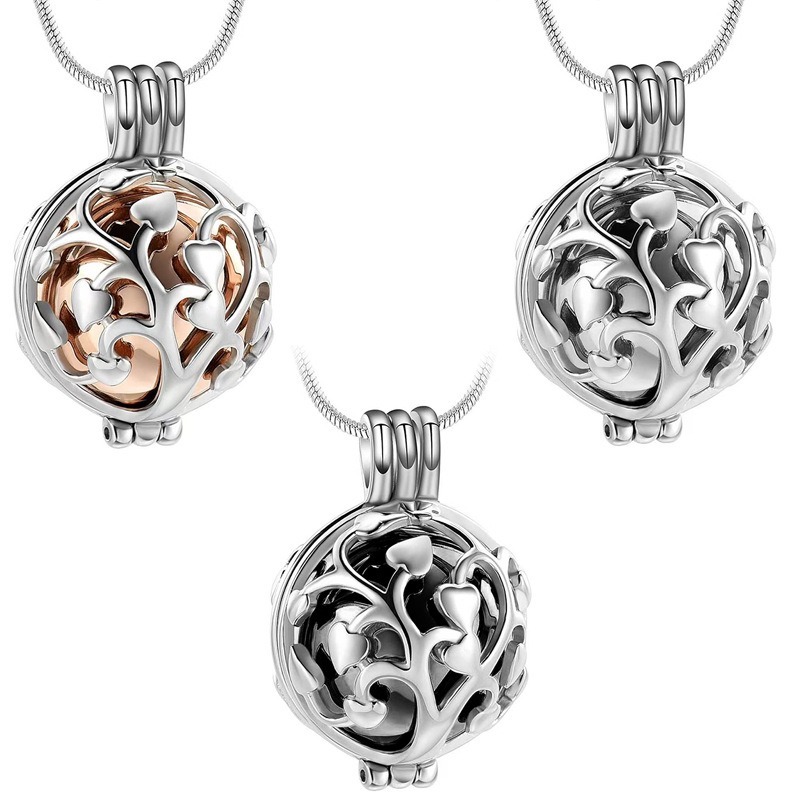 Tree of Life Hollow Sphere Ash Pendant