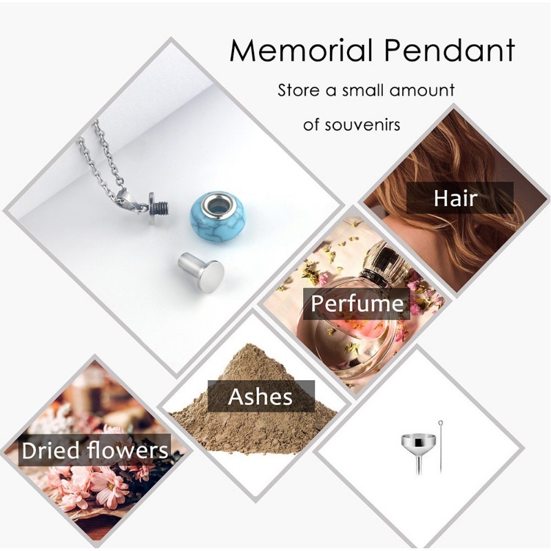 Bullet Shaped Pet Claw Print Urn Necklace