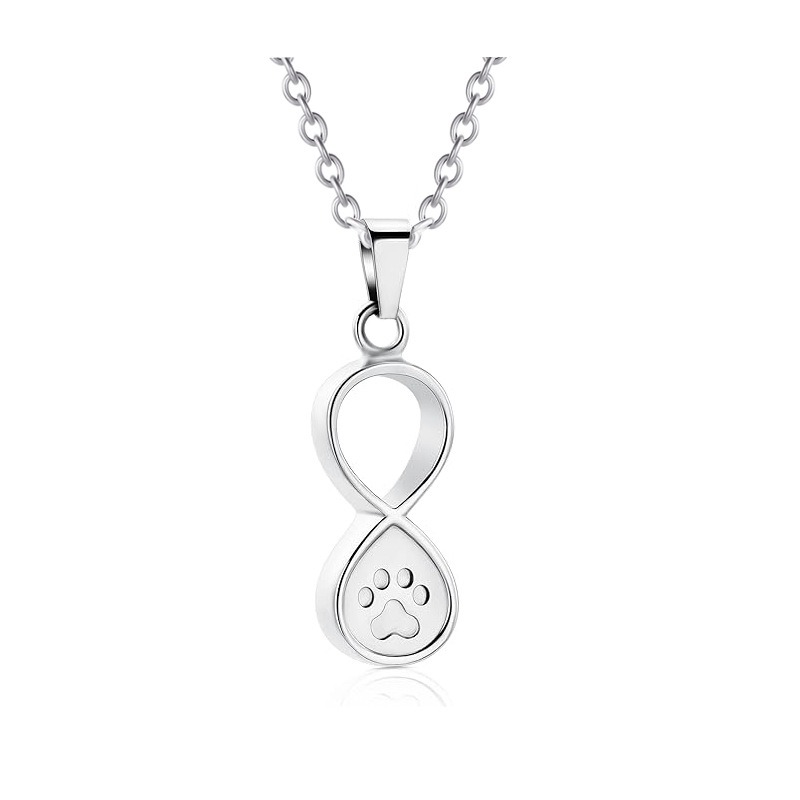 Pet Hair Memorial Casket Pattern Urn Necklace
