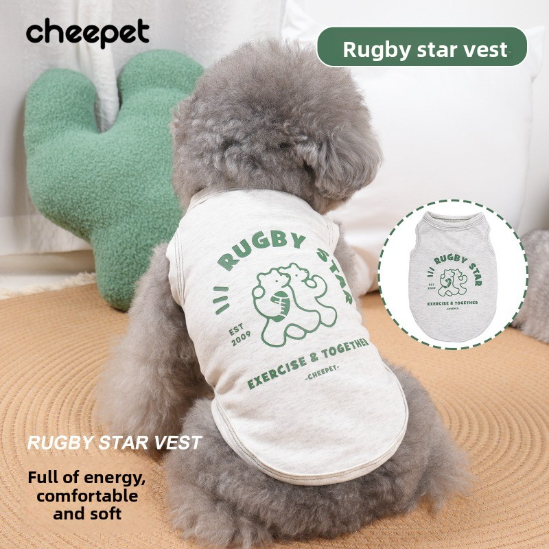 Cartoon Cotton Dog Vest for Spring Summer