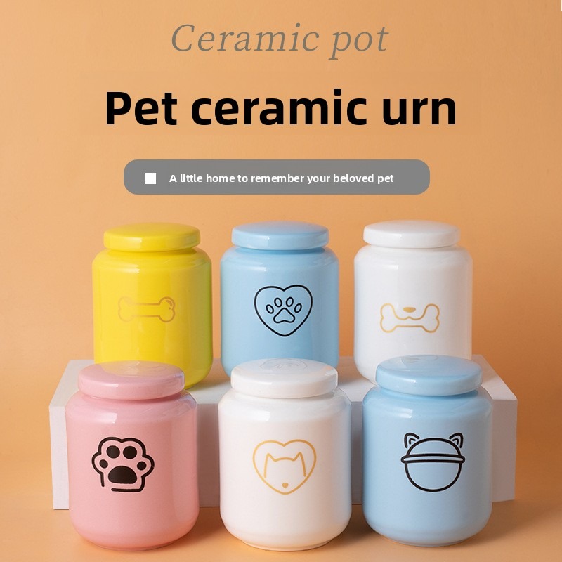 Eco-Friendly Ceramic Dog Cremation Urn