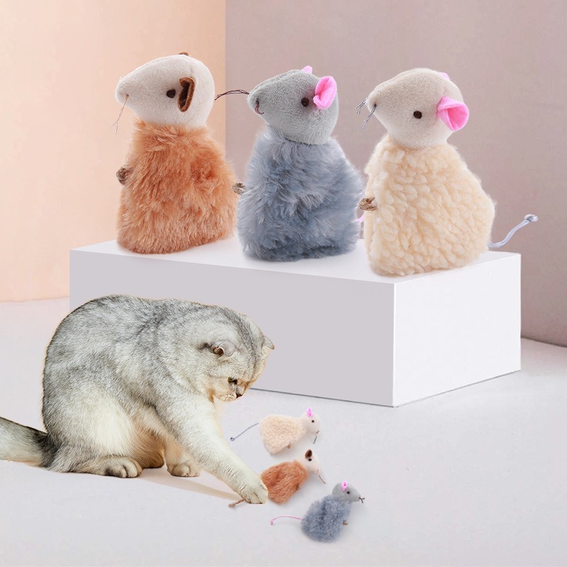 Catnip Plush Mouse Training Toy