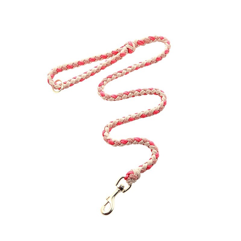 Dog Collar Leash Set Hand Woven Nylon