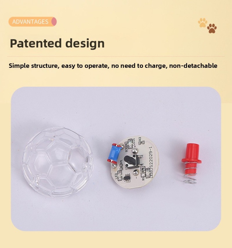LED Glowing Cat Dog Ball Toy