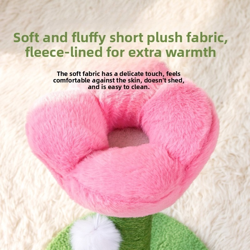 40cm Sisal Cat Scratching Post in Tulip Shape