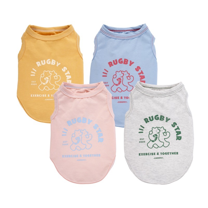 Cartoon Cotton Dog Vest for Spring Summer