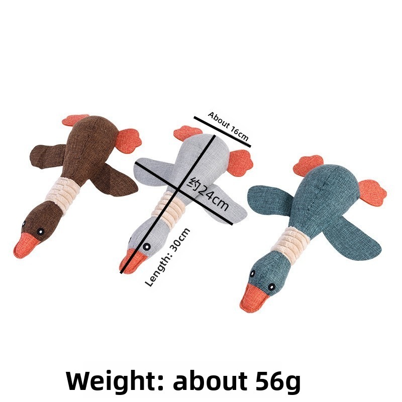 Sounding Linen Dog Chew Toy for Teeth Cleaning