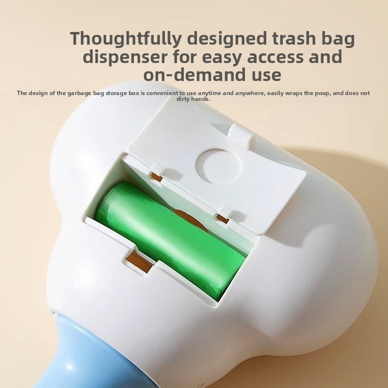 One-Hand Plastic Poop Bag Holder Clip