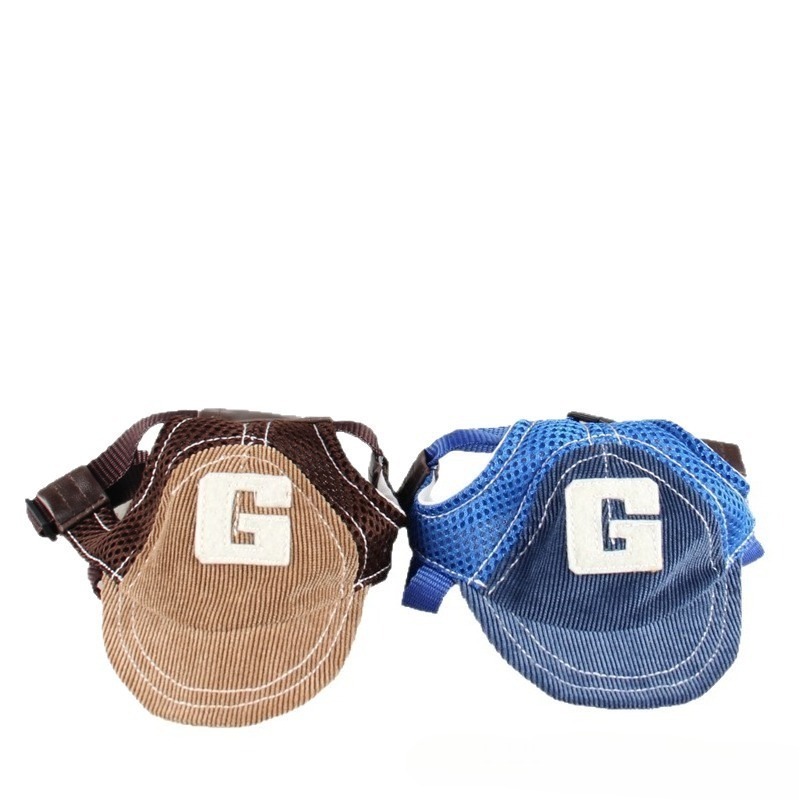 Dog Sun Hat Corduroy Breathable Cap