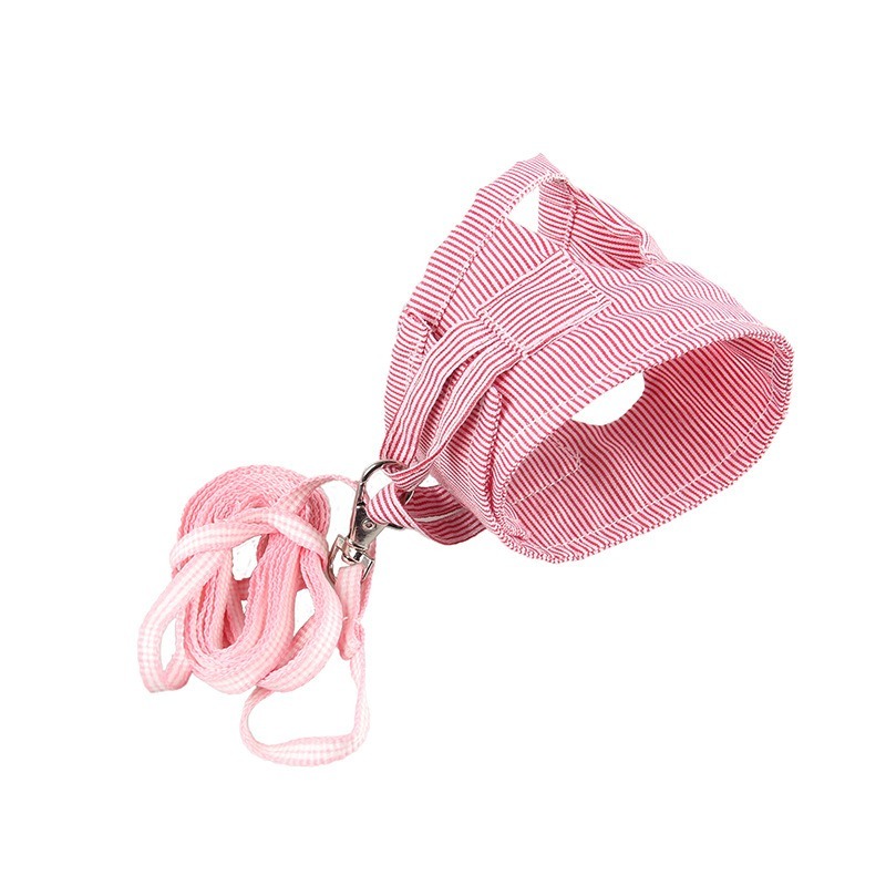Small Pet Clothes Harness Leash Floral Summer Set