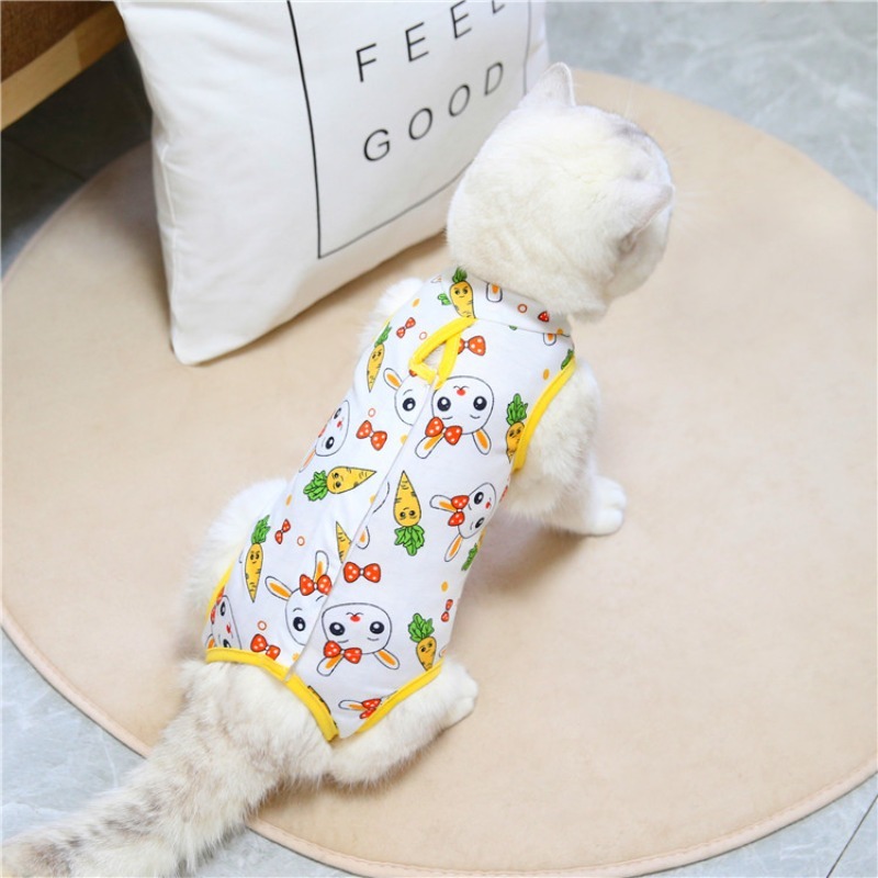 Fruit Pattern Cotton Cat Coat for Summer