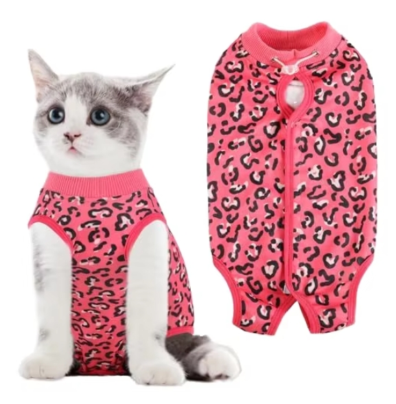 Dog Pajamas Leopard Winter Warm Coat