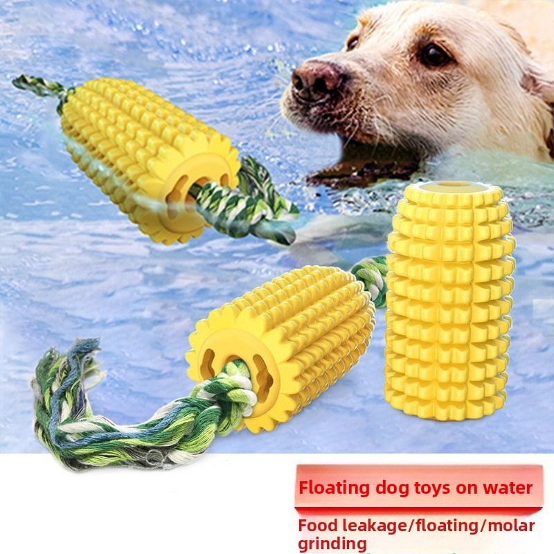Indestructible Corn Stick Squeaky Chew Toy for Dogs