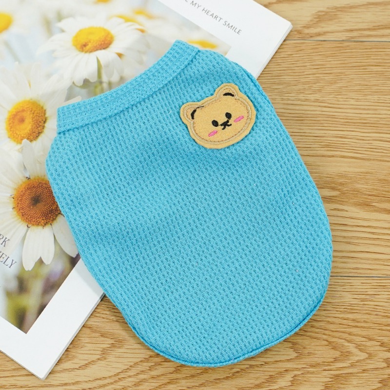 Waffle Knit Two-Legged Bear Vest for Pets