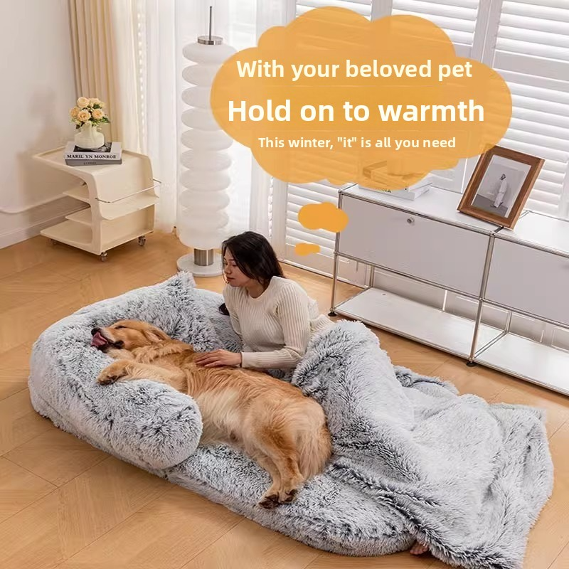 Oversized Luxury Dog Cat Bed Removable Washable Plush