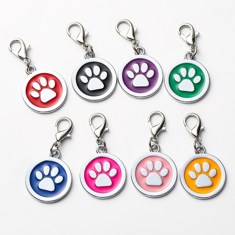 Circular Alloy Dog Tag for Recording Pet Information