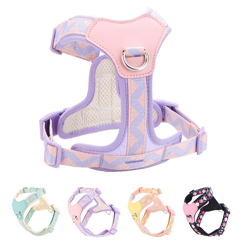 Dog Harness Leash Set Reflective Anti Escape