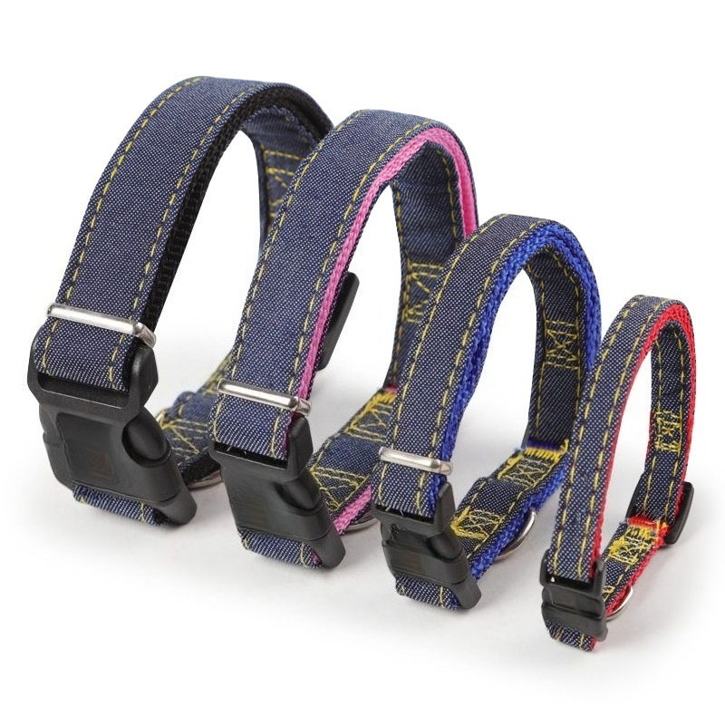 Dog Harness Leash Set Denim Breathable