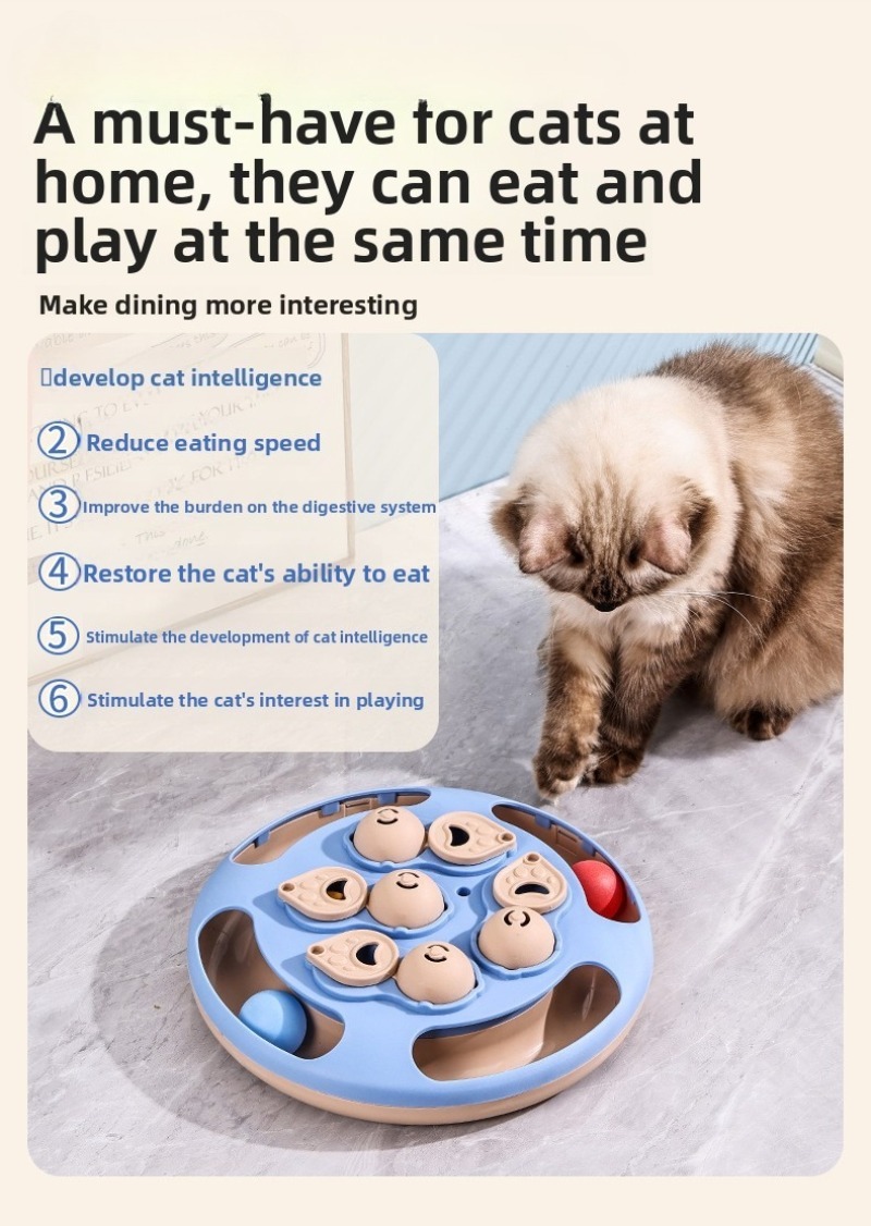 PP Cat Puzzle Feeding Bowl Slow Eating