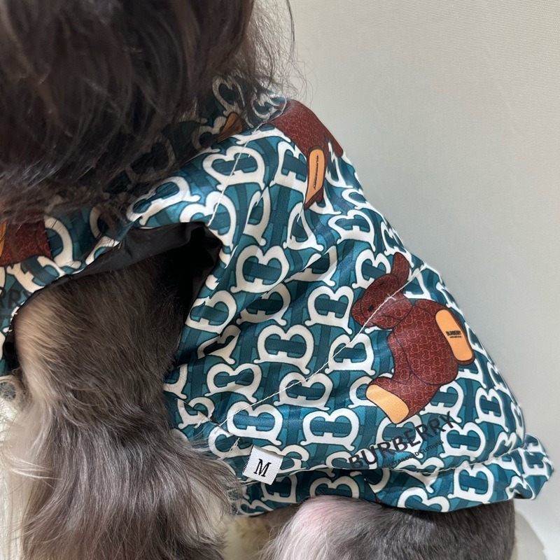 Letter Pattern Pet Down Jacket for Autumn Winter