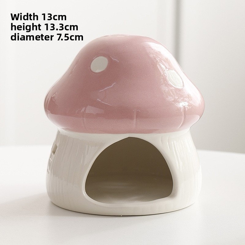Ceramic Mushroom Hamster Hiding House