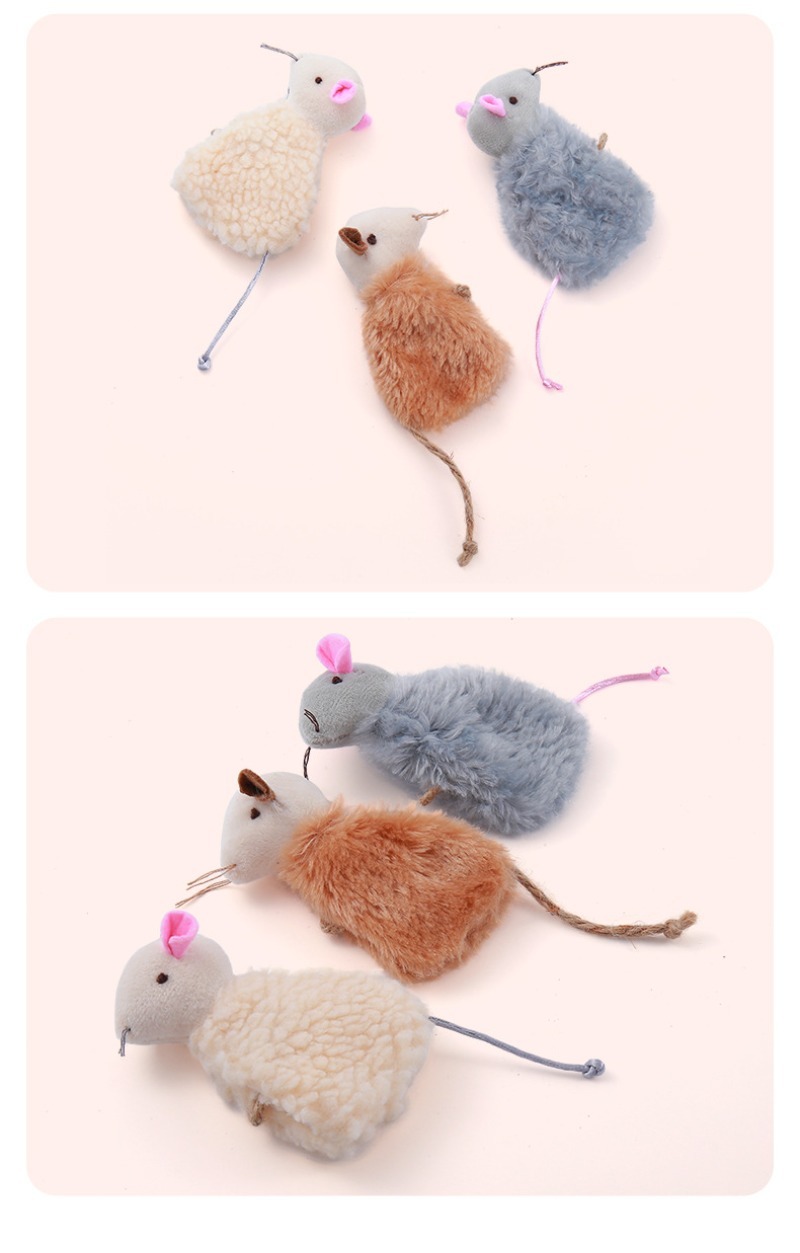 Catnip Plush Mouse Training Toy