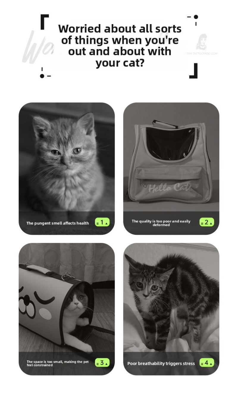 Large Capacity Breathable Pet Backpack