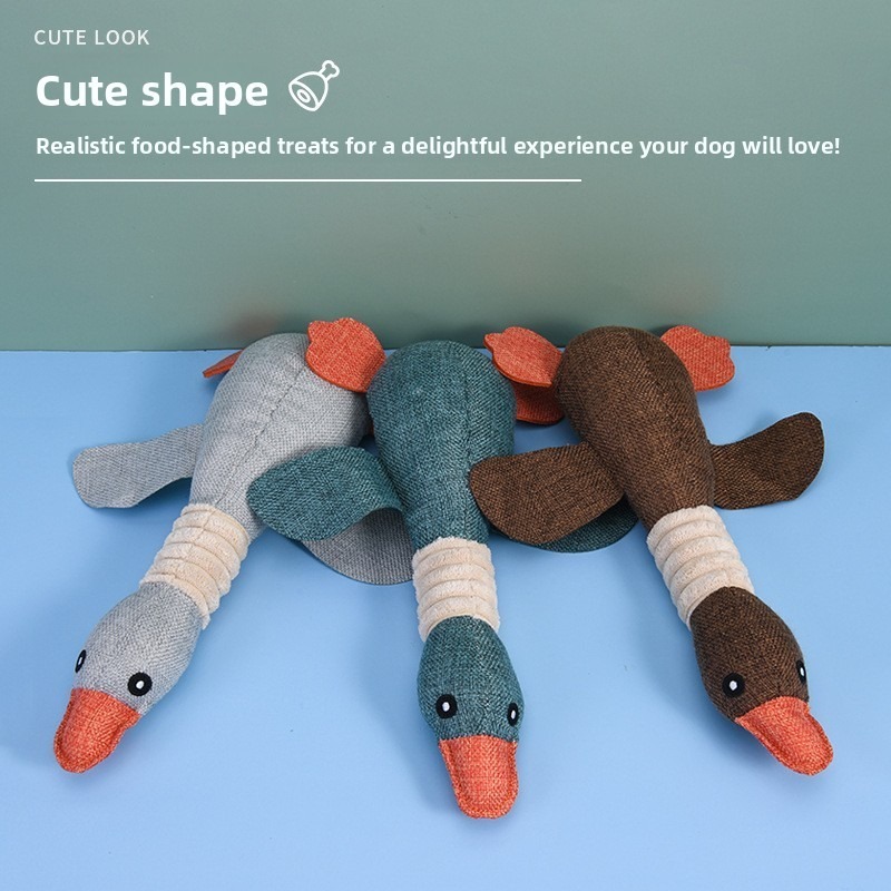 Sounding Linen Dog Chew Toy for Teeth Cleaning