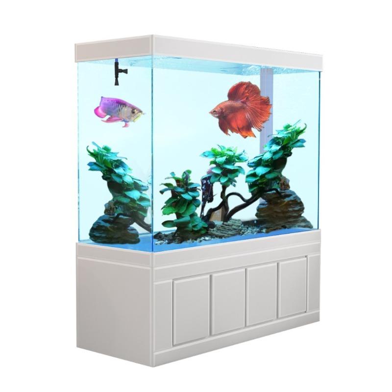 50L Luxury Rectangle Glass Aquarium Remote Control