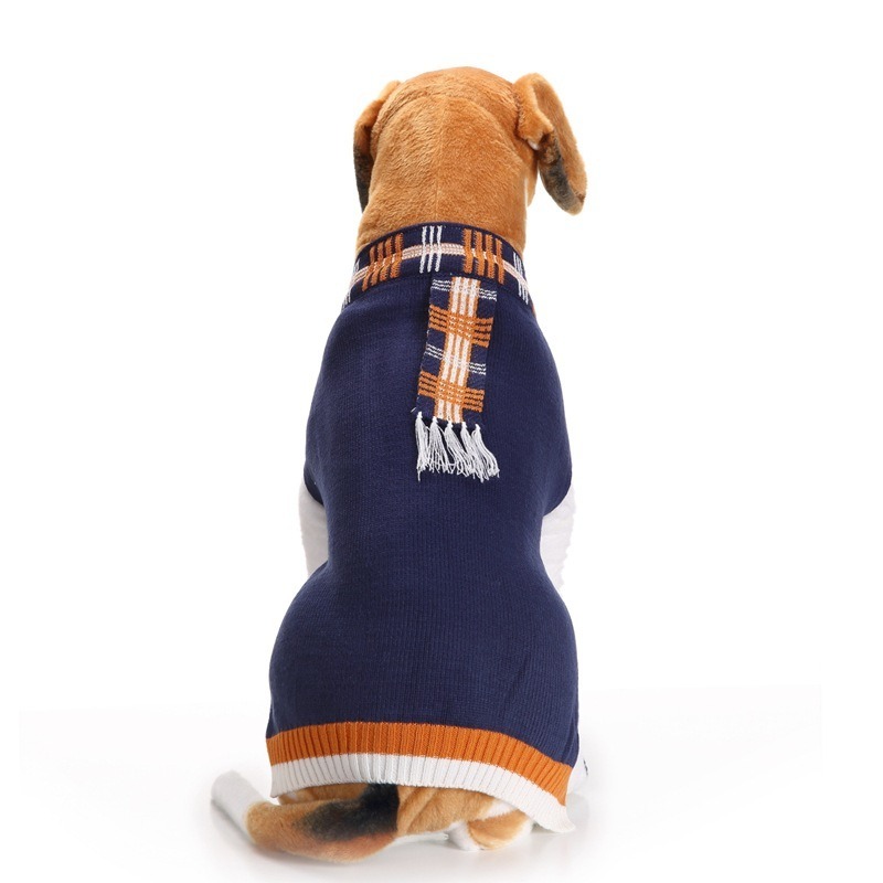 Plaid Polar Fleece Dog Pullover Sweater
