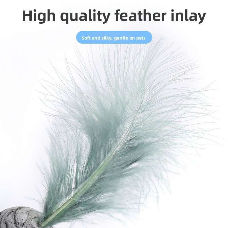 EVA Feather Cat Chew Ball Toy