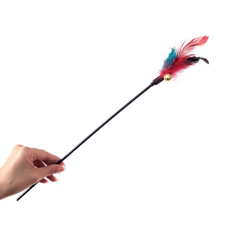 65cm Cat Teaser Stick with Feather and Bell