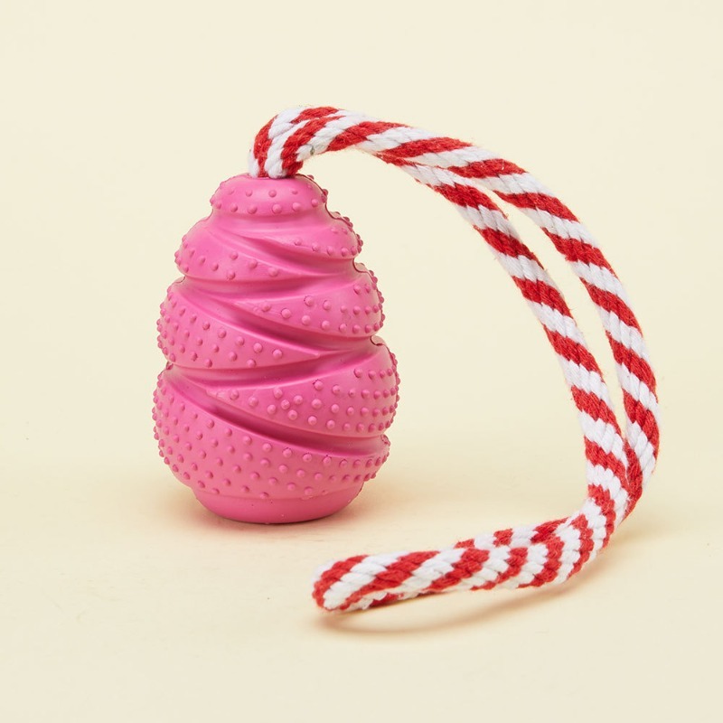 Honeycomb Rubber Dog Chew Toy for Weight Loss