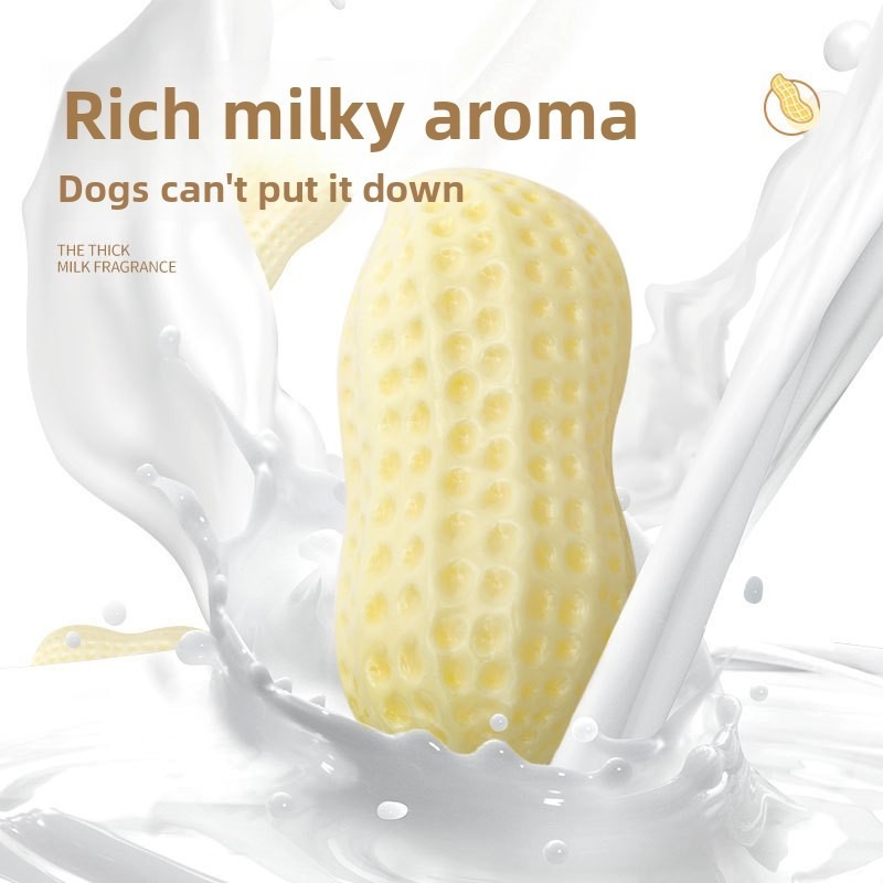 Sounding Peanut PVC Dog Chew Toy for Teeth