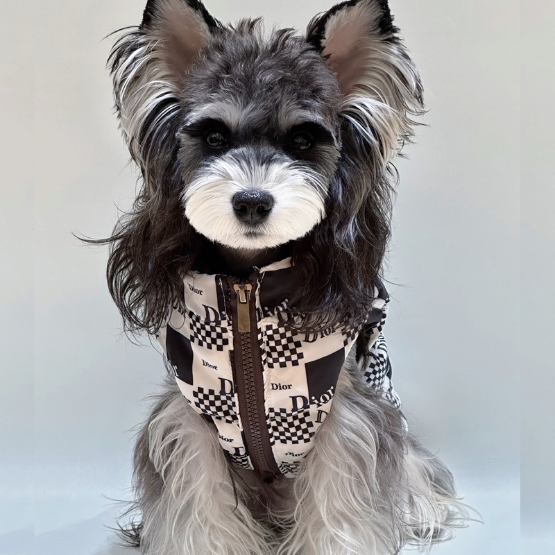 Letter Pattern Pet Down Jacket for Autumn Winter