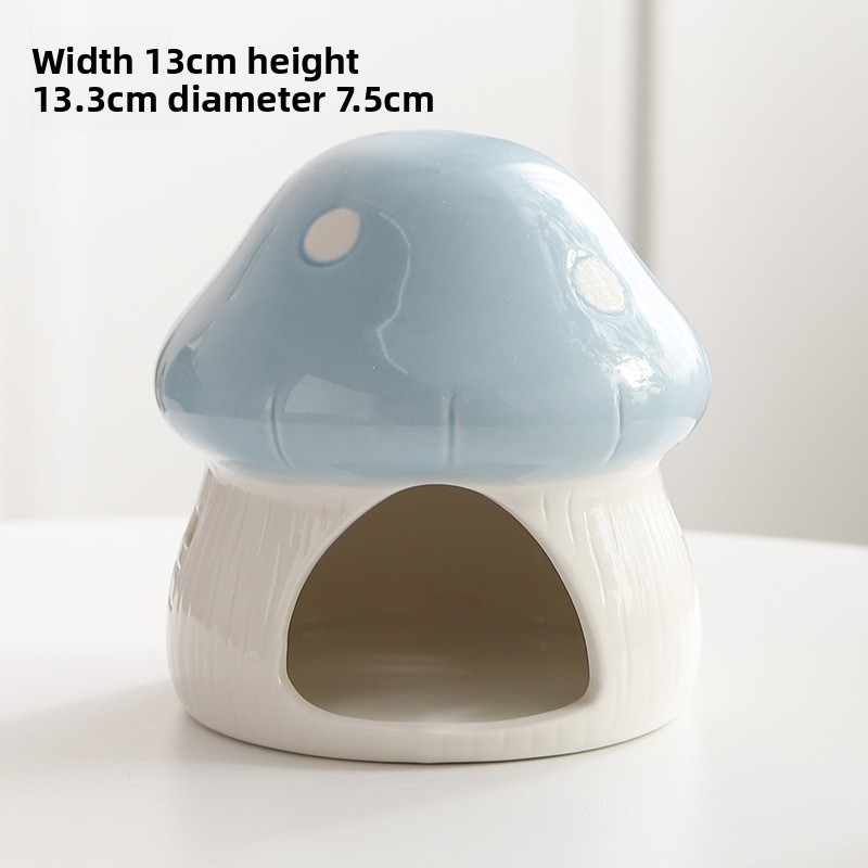 Ceramic Mushroom Hamster Hiding House