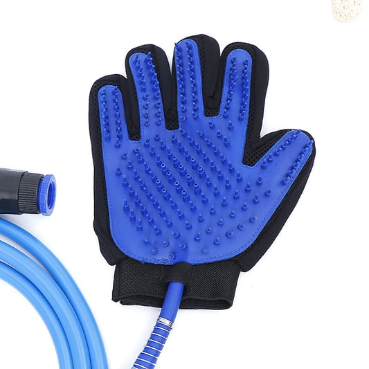 Pet Grooming Gloves Eco Friendly Jacquard 2 in 1