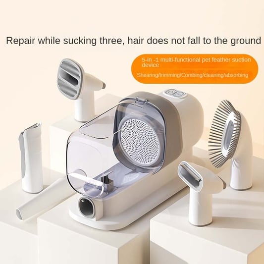 Pet Hair Trimmer 5 in 1 Electric Vacuum Hair Suction
