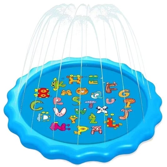 Dog Sprinkler Mat Dolphin Shape Outdoor Bath Play