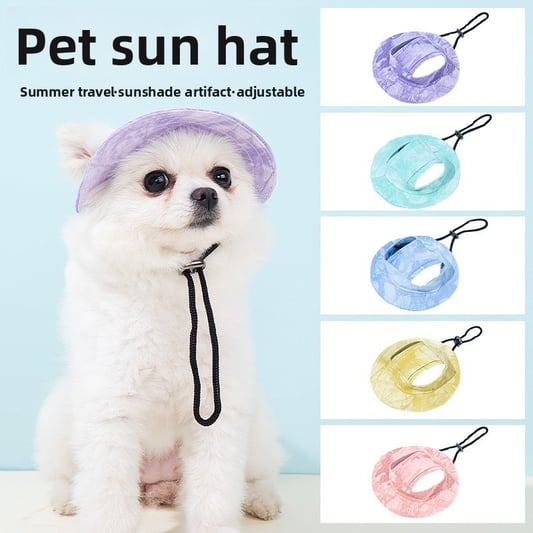 Anti-Choking Fisherman Pet Hat with Sun Protection