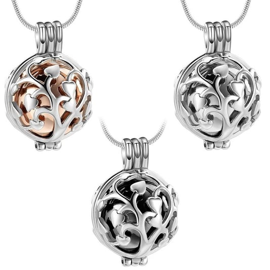Tree of Life Hollow Sphere Ash Pendant
