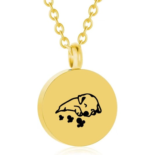 Round Smooth Openable Pet Ashes Storage Pendant
