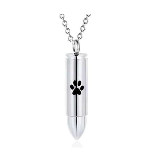 Round Perfume Bottle Pet Memorial Urn Necklace