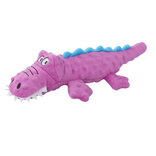 Squeaky Crinkle Alligator Plush Chew Toy