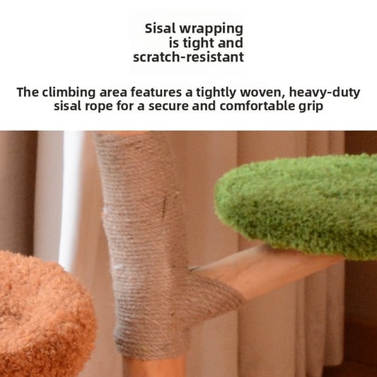 Integrated Cat Tree with House and Jumping Platform