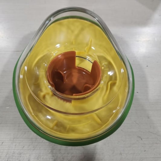 Avocado Anti-Spill Slow Feed Dog Bowl