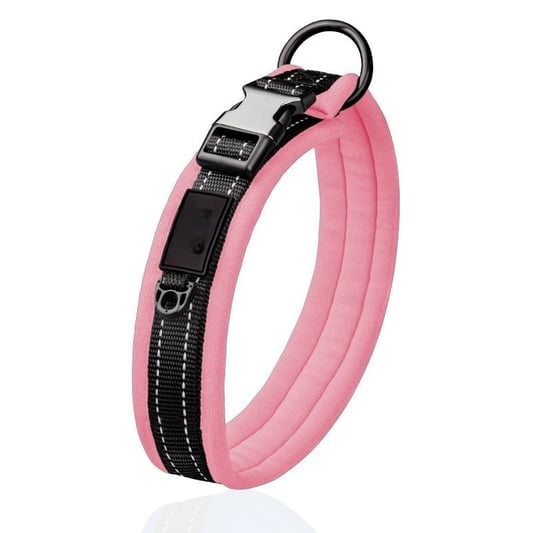 Reflective Adjustable Dog Collar with Metal Ring