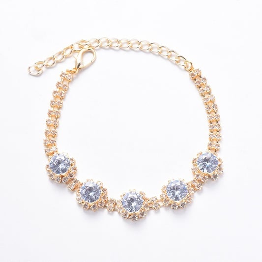 Hollow Copper Rhinestone Collar for Cats and Dogs